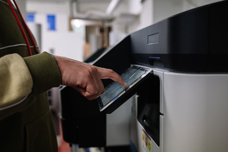 woman is using Solid Ink Printers