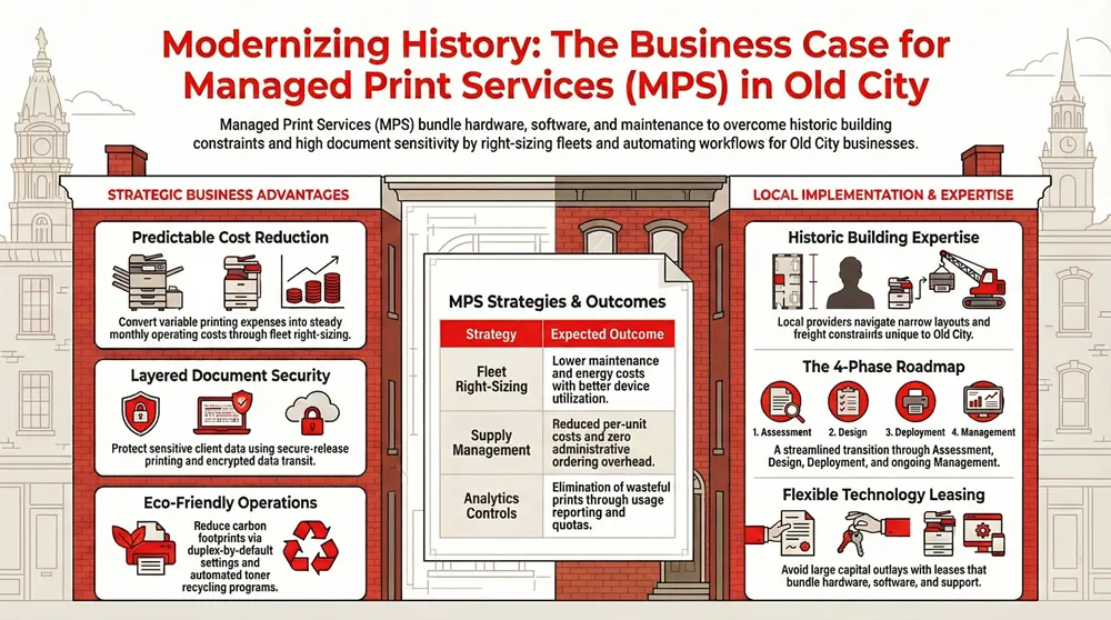 Infographic about Managed Print Services in Old City